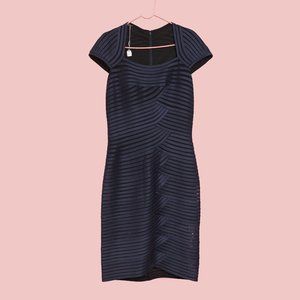 Vintage 1960s Sheath Dress, Navy Blue, M/8